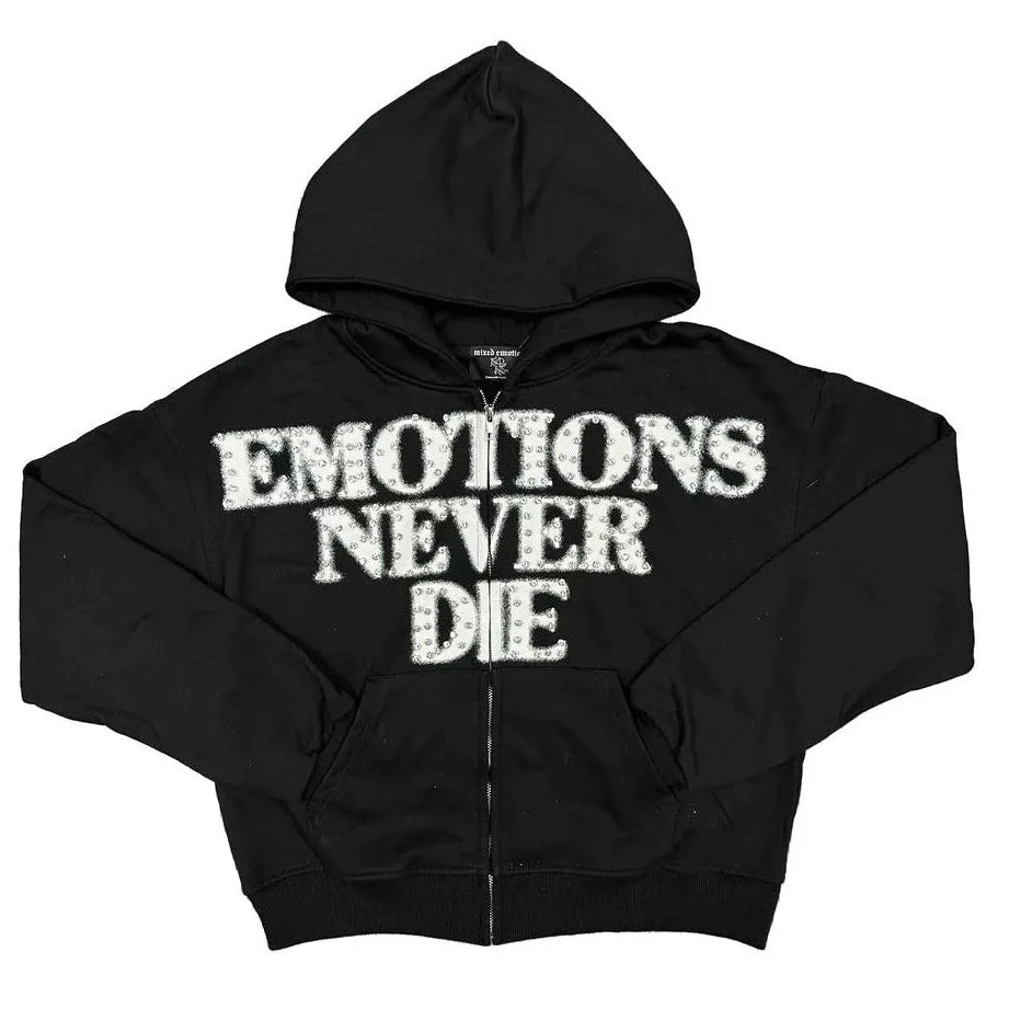 Mixed Emotion End Hoodie Black