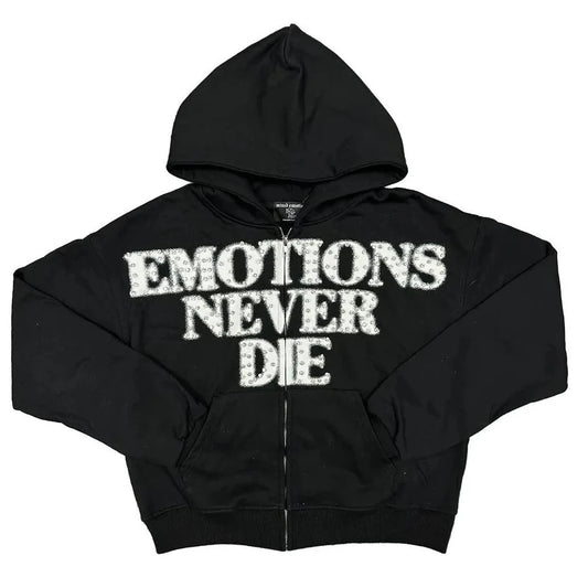 Mixed Emotion End Hoodie Black