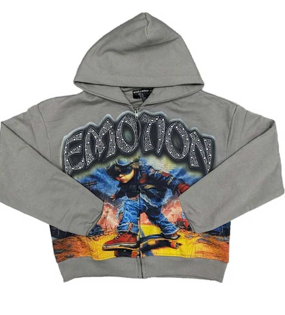 Mixed Emotion Last Ride Hoodie Grey
