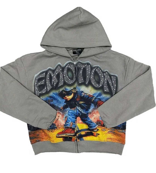 Mixed Emotion Last Ride Hoodie Grey