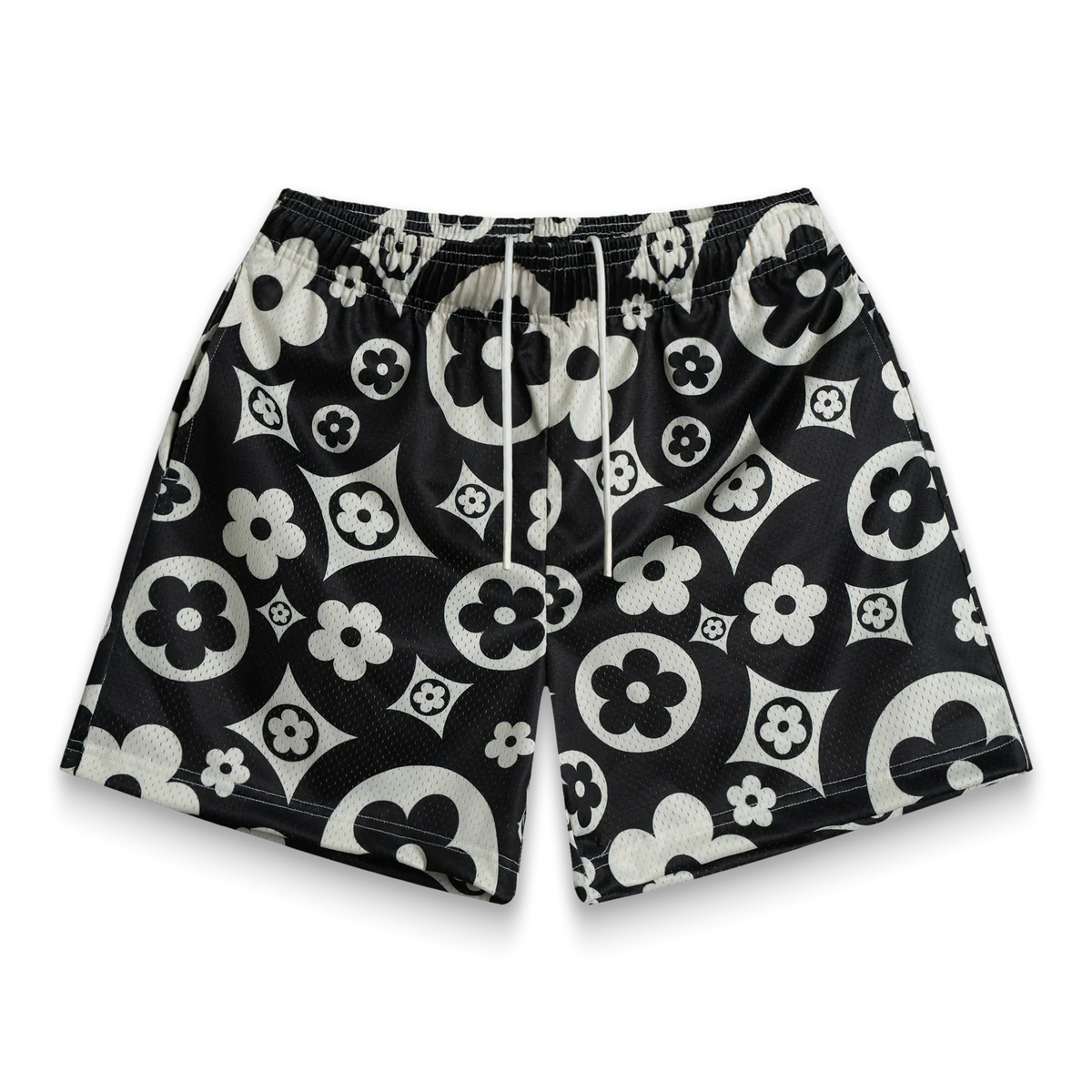 Bravest Studios Black Flower Shorts