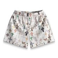 Bravest Studios White Cross Shorts